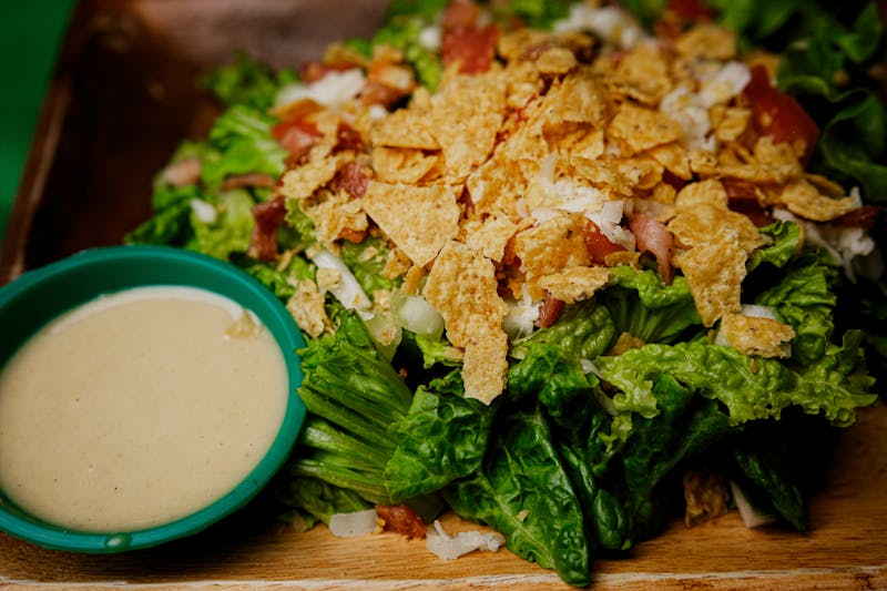 Taco salad in crispy shell at Cafe Rio